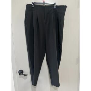 Torrid Womens Dress Pants Black High Rise Tapered Stretchy Rayon Blend Size 18